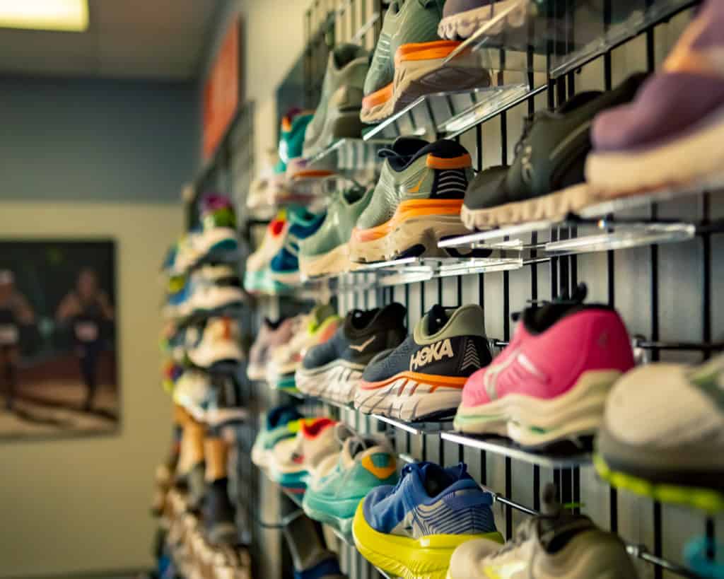shoe wall - how to find the best running shoes