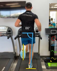 shoe fitting on treadmill