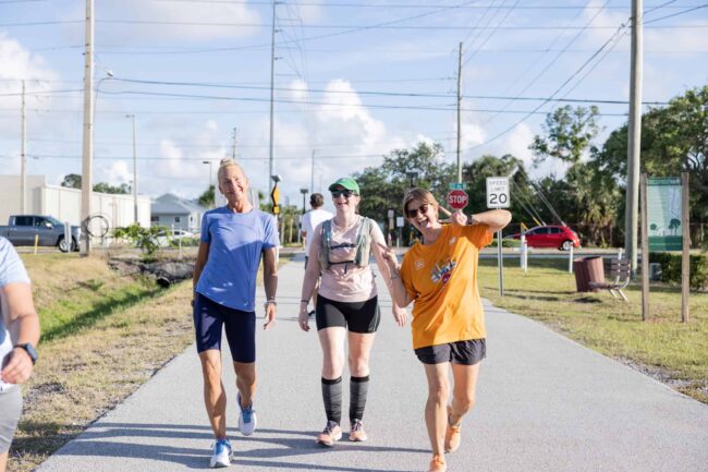 friends walking together