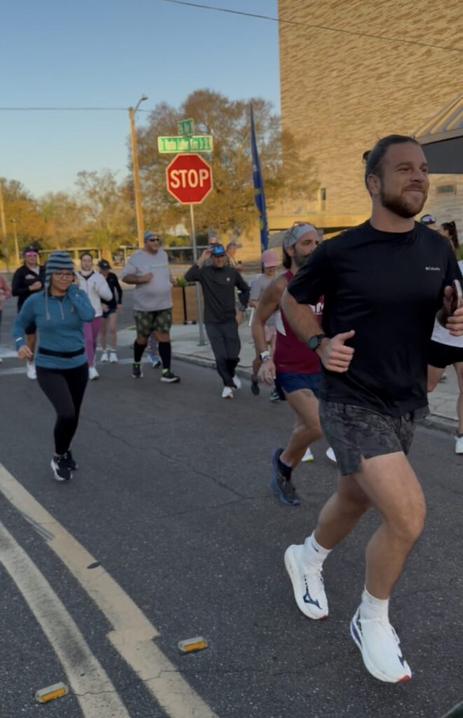running group outside