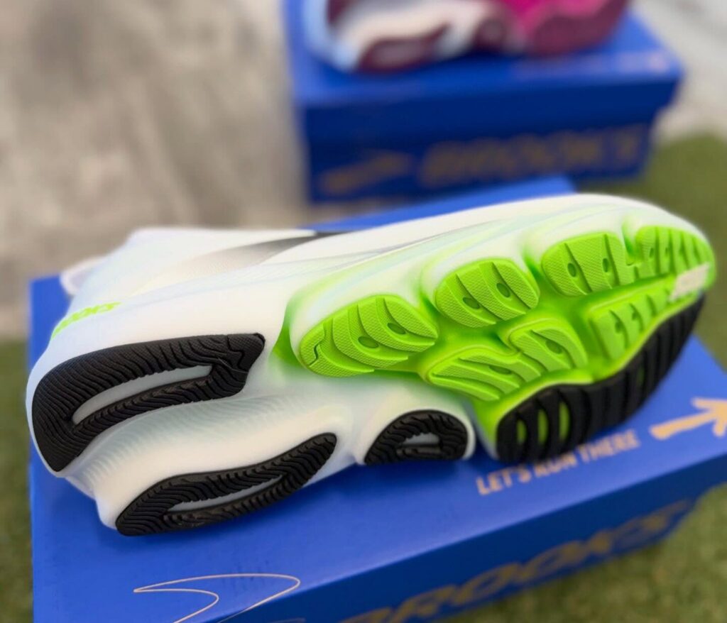 bottom of new running shoes