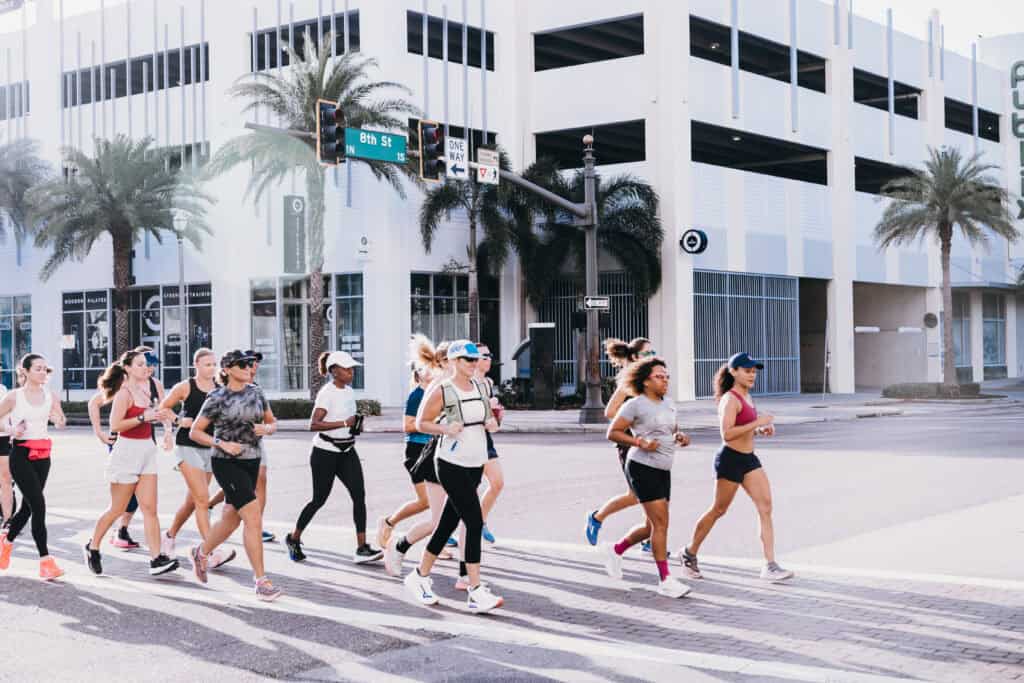 running group outside